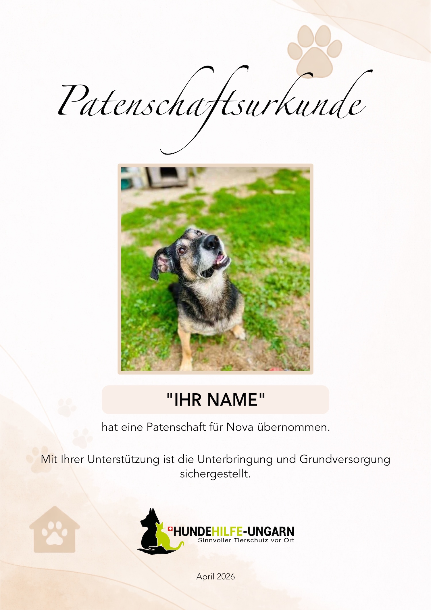 PatenschaftUrkunde